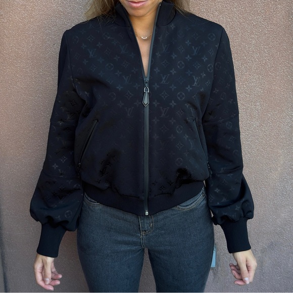 Louis Vuitton Zip-Up Jogging Jacket – Monogram Black - Picture 6 of 8